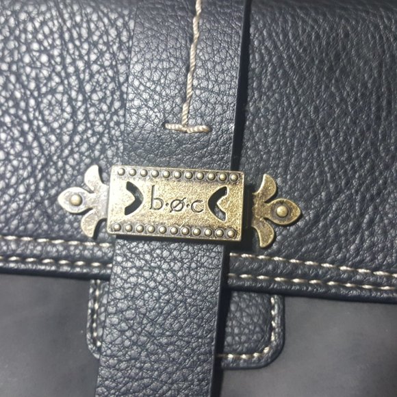 boc Born Concepts Gray Pebbled Shoulder Bag Purse - Picture 3 of 9